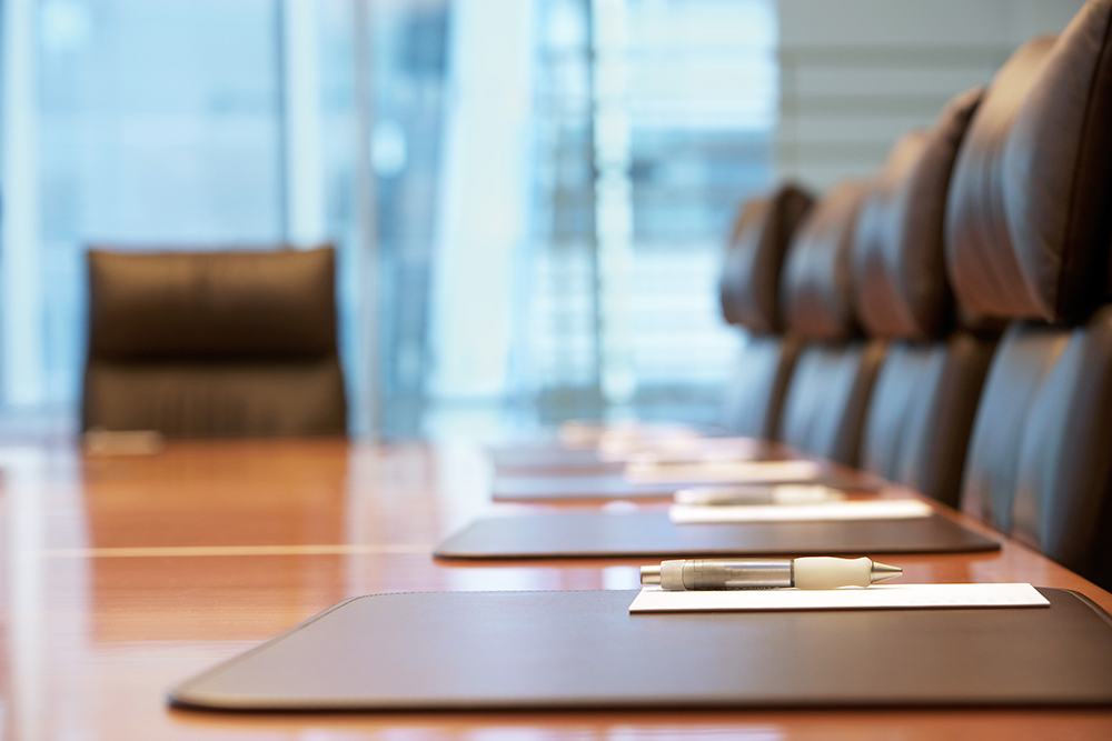 Empty board room